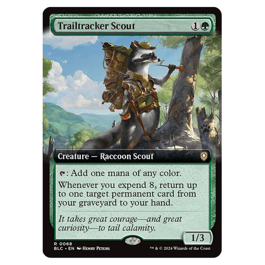 Trailtracker Scout 0068 card from the Magic The Gathering set Bloomburrow Commander