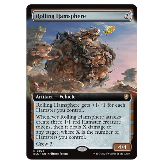 Rolling Hamsphere 0071 card from the Magic The Gathering set Bloomburrow Commander