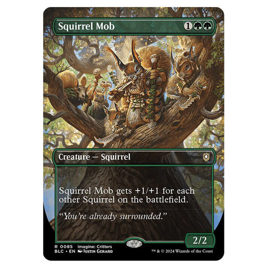 Squirrel Mob 0085 card from the Magic The Gathering set Bloomburrow Commander