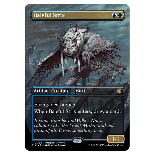 Baleful Strix 0086 card from the Magic The Gathering set Bloomburrow Commander