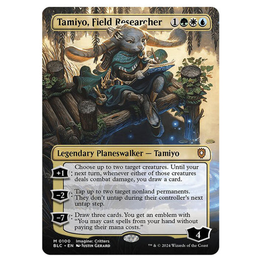 Tamiyo, Field Researcher 0100 card from the Magic The Gathering set Bloomburrow Commander