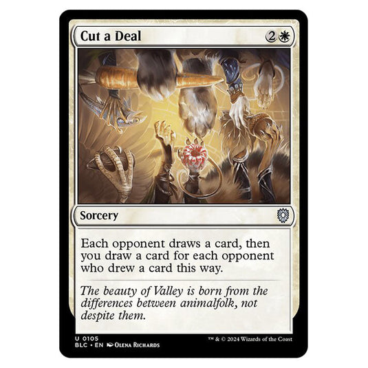 Cut a Deal 0105 card from the Magic The Gathering set Bloomburrow Commander