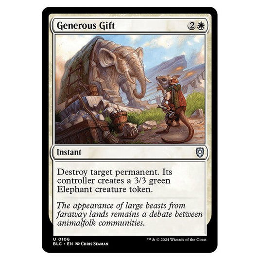 Generous Gift 0106 card from the Magic The Gathering set Bloomburrow Commander