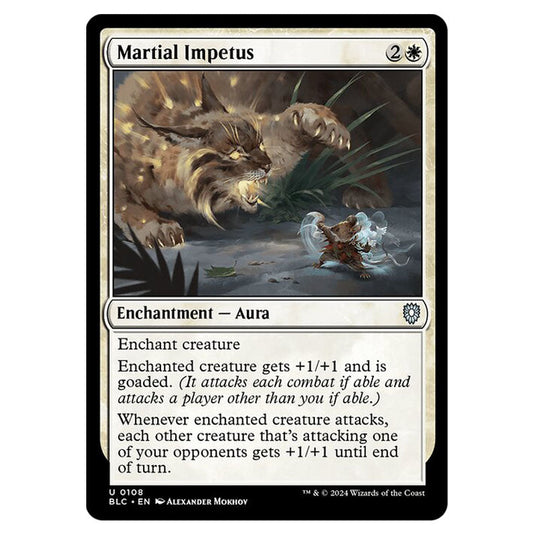 Martial Impetus 0108 card from the Magic The Gathering set Bloomburrow Commander