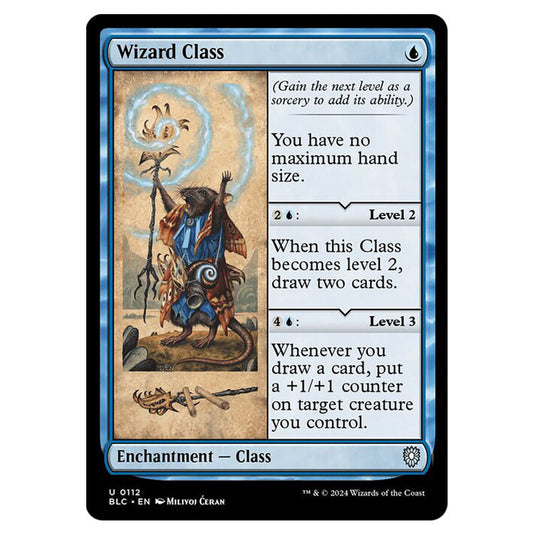 Wizard Class 0112 card from the Magic The Gathering set Bloomburrow Commander