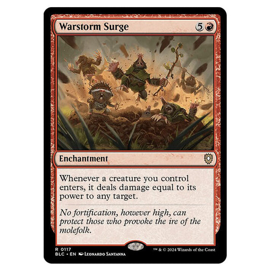 Warstorm Surge 0117 card from the Magic The Gathering set Bloomburrow Commander