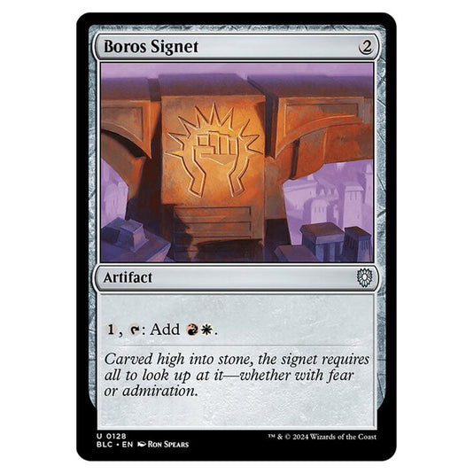 Boros Signet 0128 card from the Magic The Gathering set Bloomburrow Commander