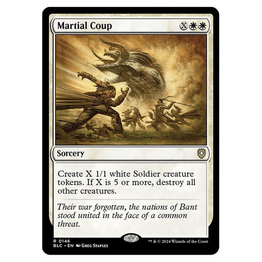 Martial Coup 0146 card from the Magic The Gathering set Bloomburrow Commander