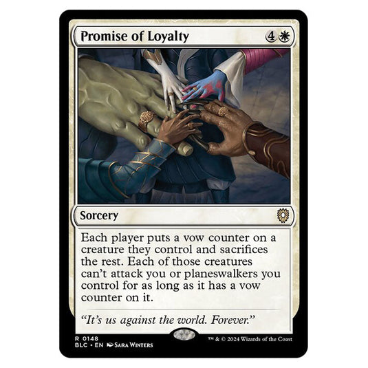 Promise of Loyalty 0148 card from the Magic The Gathering set Bloomburrow Commander