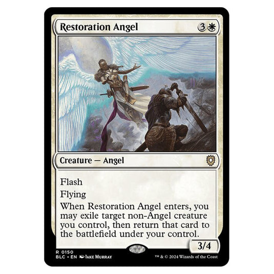 Restoration Angel 0150 card from the Magic The Gathering set Bloomburrow Commander