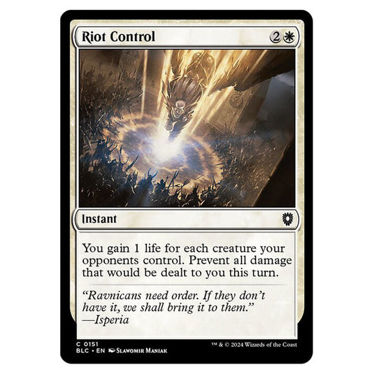 Riot Control 0151 card from the Magic The Gathering set Bloomburrow Commander