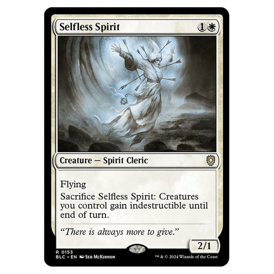 Selfless Spirit 0153 card from the Magic The Gathering set Bloomburrow Commander