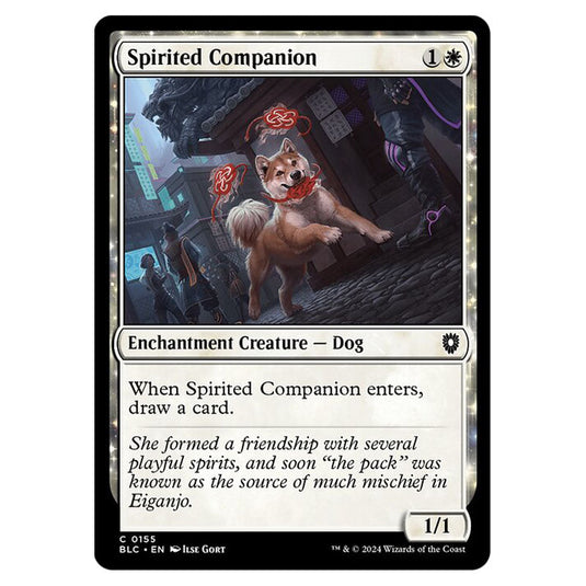 Spirited Companion 0155 card from the Magic The Gathering set Bloomburrow Commander