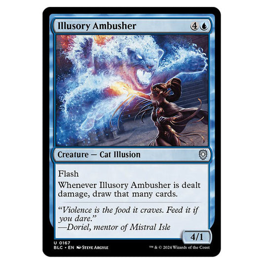 Illusory Ambusher 0167 card from the Magic The Gathering set Bloomburrow Commander