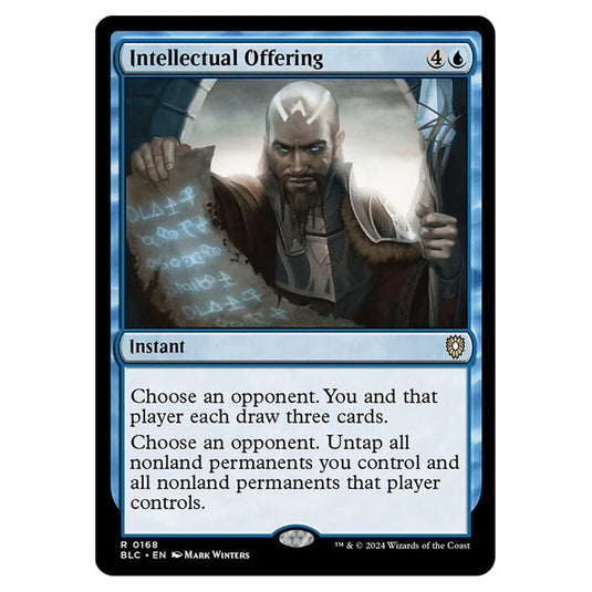 Intellectual Offering 0168 card from the Magic The Gathering set Bloomburrow Commander