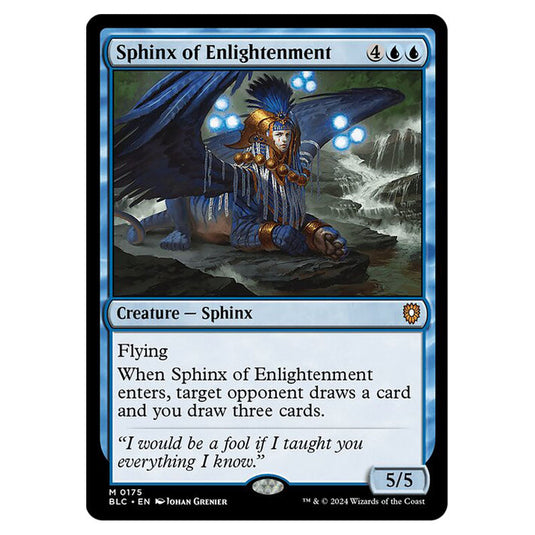 Sphinx of Enlightenment 0175 card from the Magic The Gathering set Bloomburrow Commander