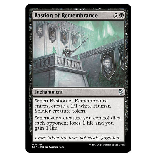 Bastion of Remembrance 0179 card from the Magic The Gathering set Bloomburrow Commander