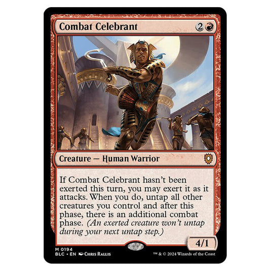 Combat Celebrant 0194 card from the Magic The Gathering set Bloomburrow Commander