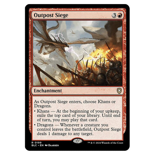 Outpost Siege 0199 card from the Magic The Gathering set Bloomburrow Commander