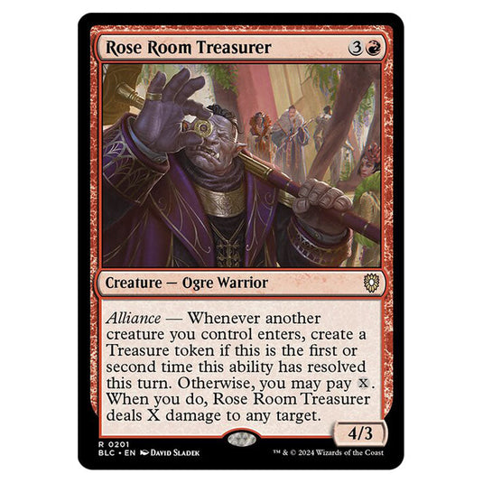 Rose Room Treasurer 0201 card from the Magic The Gathering set Bloomburrow Commander