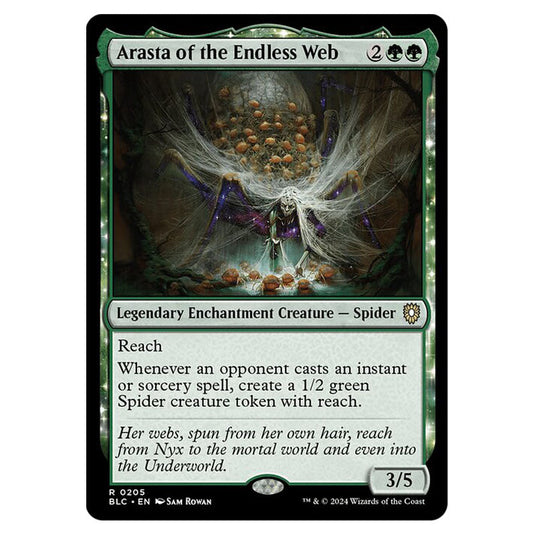 Arasta of the Endless Web 0205 card from the Magic The Gathering set Bloomburrow Commander