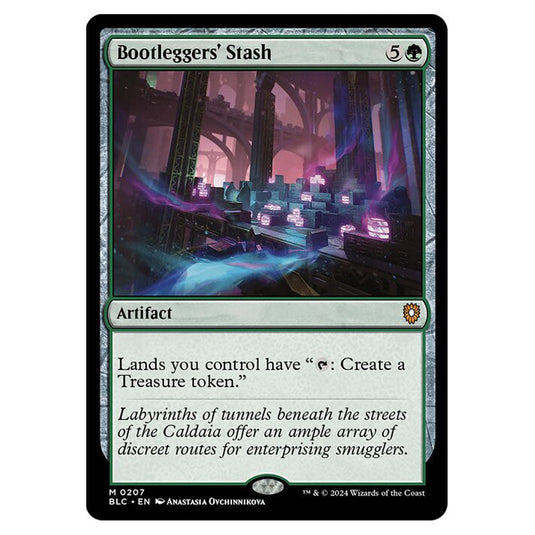 Bootleggers' Stash 0207 card from the Magic The Gathering set Bloomburrow Commander