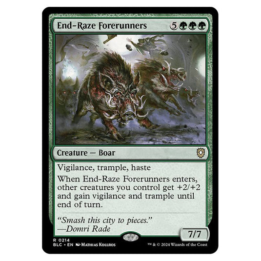 End-Raze Forerunners 0214 card from the Magic The Gathering set Bloomburrow Commander