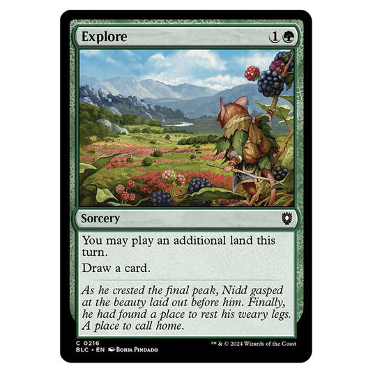 Explore 0216 card from the Magic The Gathering set Bloomburrow Commander