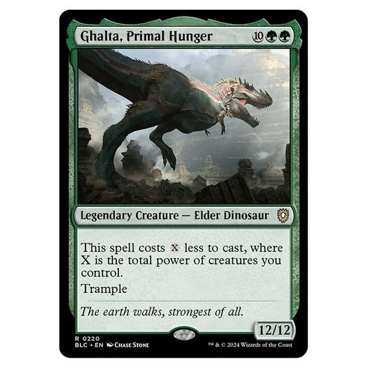 Ghalta, Primal Hunger 0220 card from the Magic The Gathering set Bloomburrow Commander