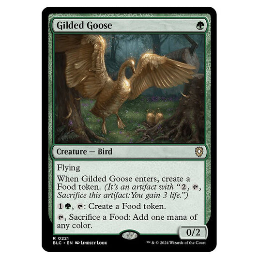 Gilded Goose 0221 card from the Magic The Gathering set Bloomburrow Commander