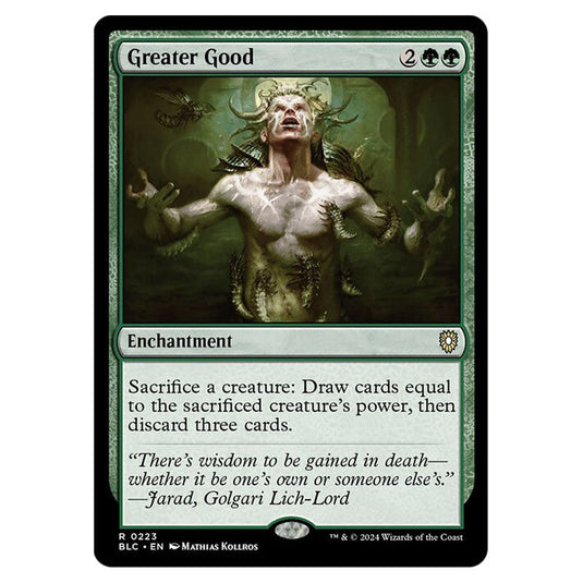 Greater Good 0223 card from the Magic The Gathering set Bloomburrow Commander