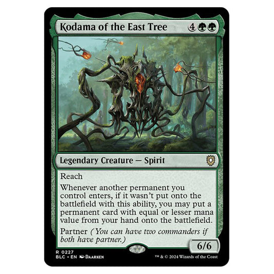 Kodama of the East Tree 0227 card from the Magic The Gathering set Bloomburrow Commander