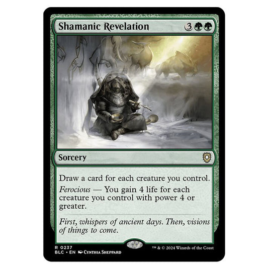 Shamanic Revelation 0237 card from the Magic The Gathering set Bloomburrow Commander