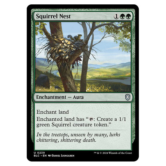 Squirrel Nest 0239 card from the Magic The Gathering set Bloomburrow Commander