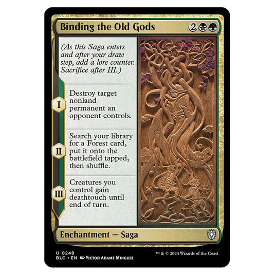 Binding the Old Gods 0248 card from the Magic The Gathering set Bloomburrow Commander