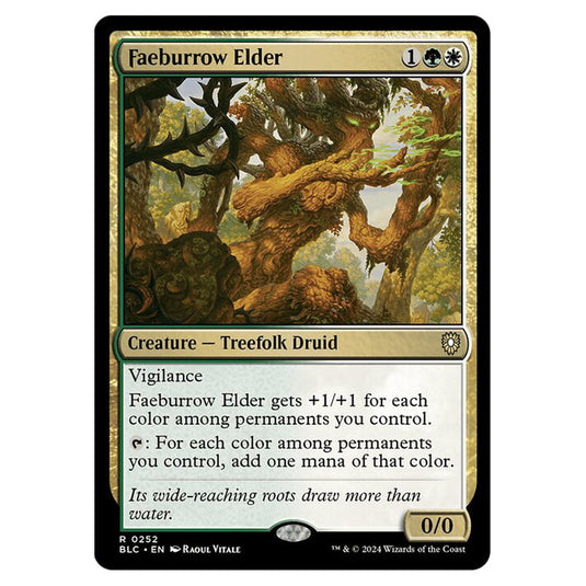 Faeburrow Elder 0252 card from the Magic The Gathering set Bloomburrow Commander