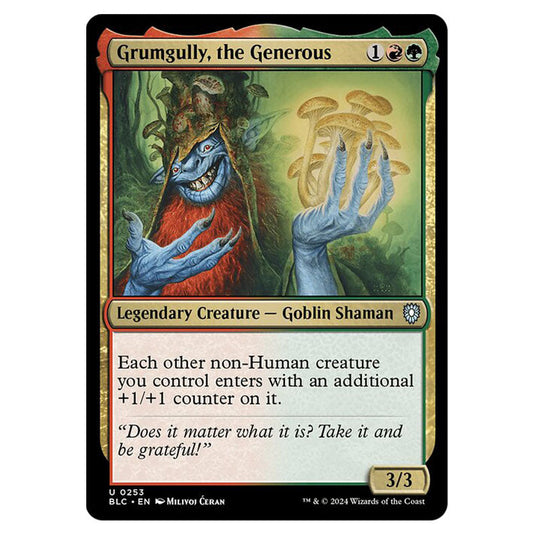 Grumgully, the Generous 0253 card from the Magic The Gathering set Bloomburrow Commander