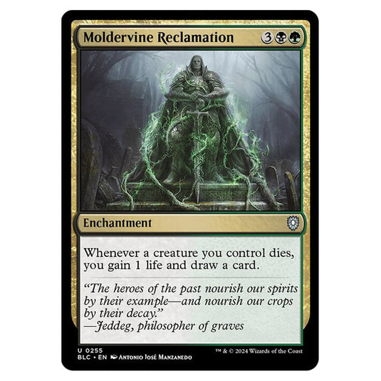 Moldervine Reclamation 0255 card from the Magic The Gathering set Bloomburrow Commander