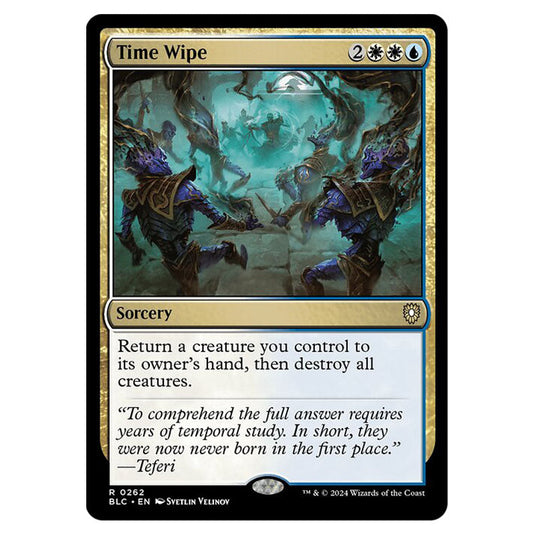 Time Wipe 0262 card from the Magic The Gathering set Bloomburrow Commander