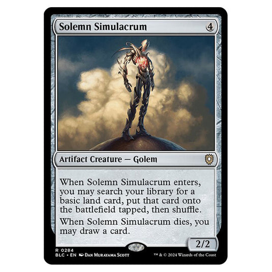 Solemn Simulacrum 0284 card from the Magic The Gathering set Bloomburrow Commander