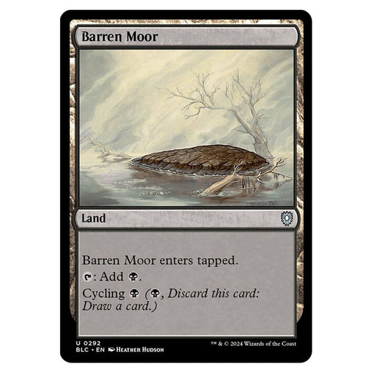 Barren Moor 0292 card from the Magic The Gathering set Bloomburrow Commander