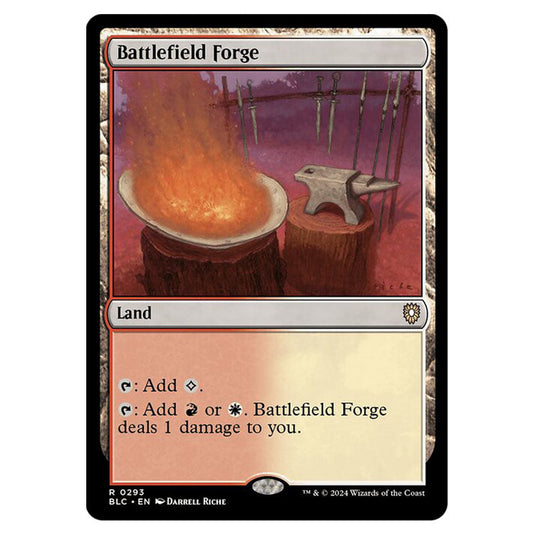 Battlefield Forge 0293 card from the Magic The Gathering set Bloomburrow Commander