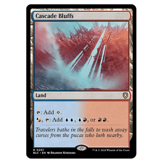 Cascade Bluffs 0297 card from the Magic The Gathering set Bloomburrow Commander