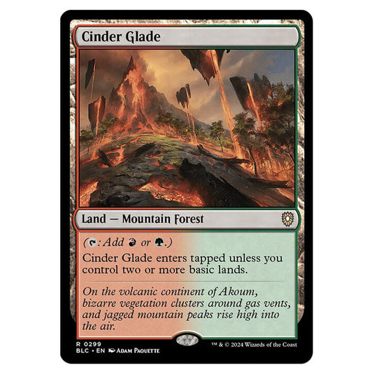 Cinder Glade 0299 card from the Magic The Gathering set Bloomburrow Commander