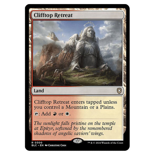 Clifftop Retreat 0300 card from the Magic The Gathering set Bloomburrow Commander