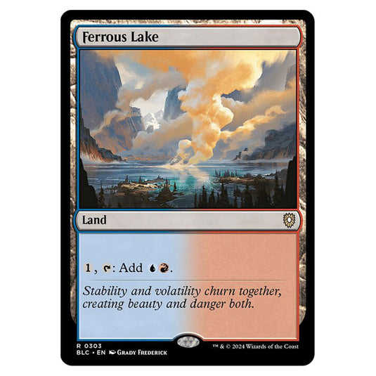 Ferrous Lake 0303 card from the Magic The Gathering set Bloomburrow Commander