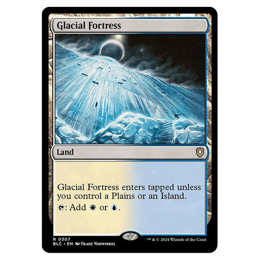 Glacial Fortress 0307 card from the Magic The Gathering set Bloomburrow Commander