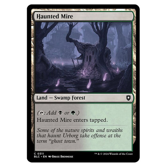 Haunted Mire 0311 card from the Magic The Gathering set Bloomburrow Commander