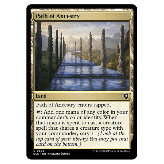 Path of Ancestry 0322 card from the Magic The Gathering set Bloomburrow Commander