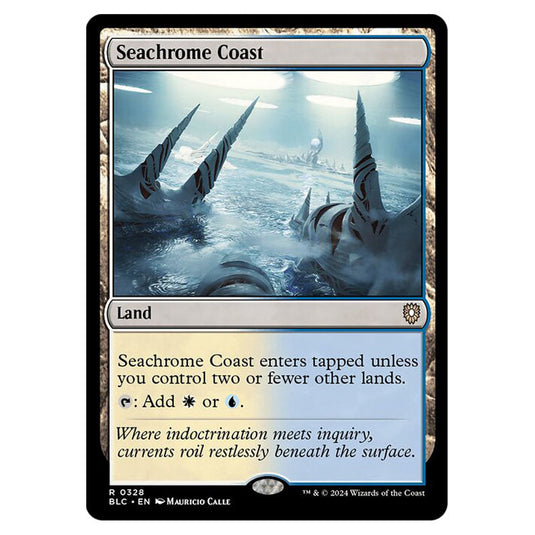 Seachrome Coast 0328 card from the Magic The Gathering set Bloomburrow Commander